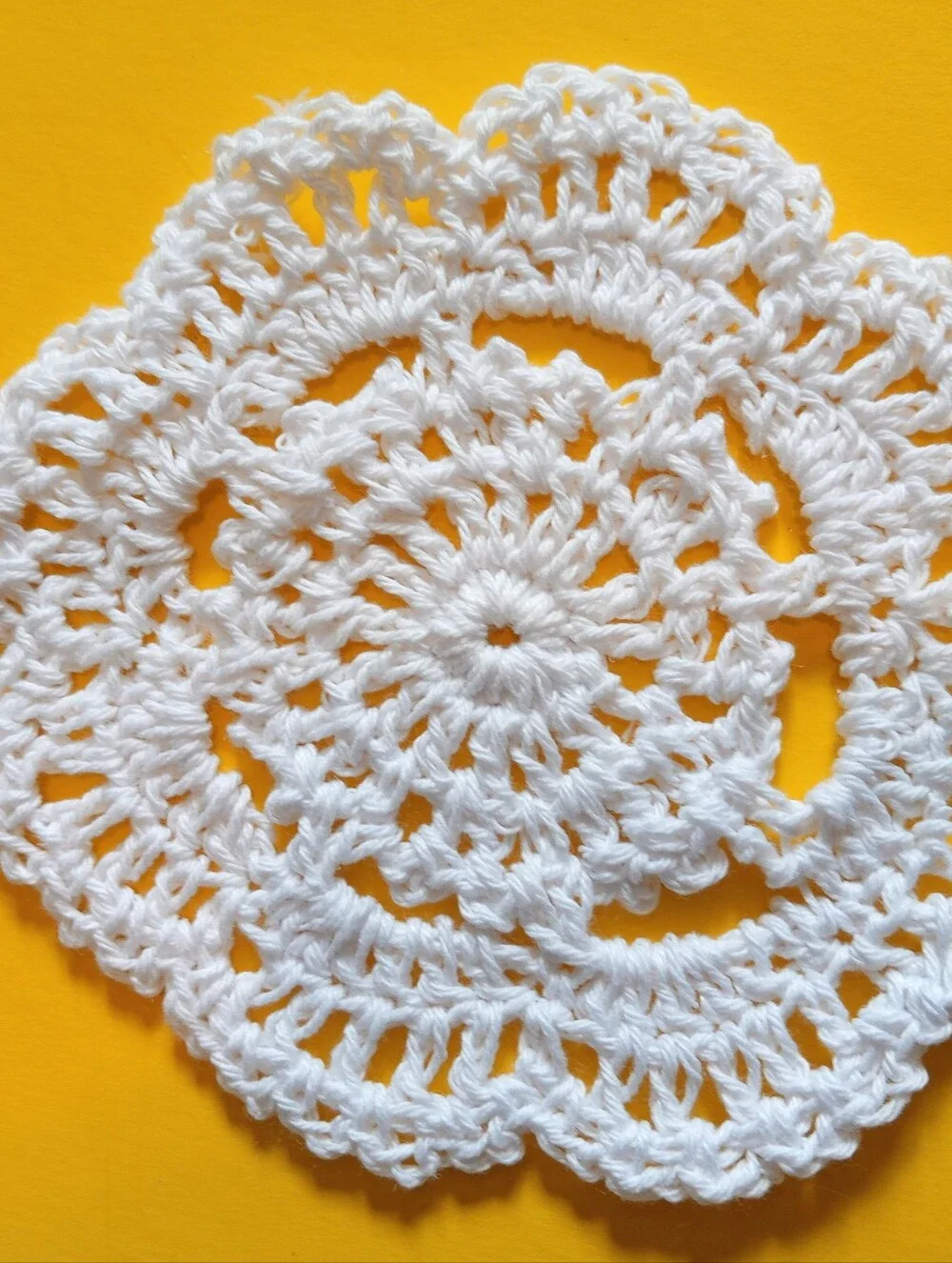 Doilies R Back! Elegant White and Red Crocheted Doilies